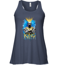 Load image into Gallery viewer, Marvel Black Panther King T�Challa Blue and Gold Women's Racerback Tank
