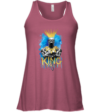 Load image into Gallery viewer, Marvel Black Panther King T�Challa Blue and Gold Women's Racerback Tank
