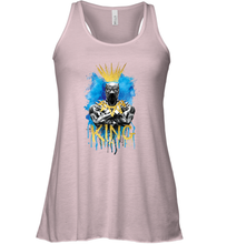 Load image into Gallery viewer, Marvel Black Panther King T�Challa Blue and Gold Women's Racerback Tank
