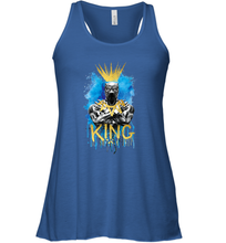 Load image into Gallery viewer, Marvel Black Panther King T�Challa Blue and Gold Women's Racerback Tank
