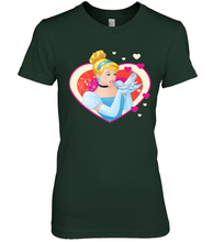 Load image into Gallery viewer, Disney Cinderella Valentine's Sparkle Hearts Women's Premium T-Shirt

