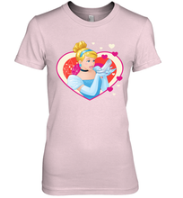 Load image into Gallery viewer, Disney Cinderella Valentine's Sparkle Hearts Women's Premium T-Shirt
