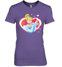 Load image into Gallery viewer, Disney Cinderella Valentine's Sparkle Hearts Women's Premium T-Shirt
