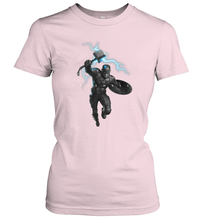 Load image into Gallery viewer, Marvel Avengers Endgame Captain America Assemble Lightning Women's T-Shirt
