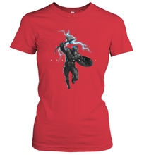 Load image into Gallery viewer, Marvel Avengers Endgame Captain America Assemble Lightning Women's T-Shirt
