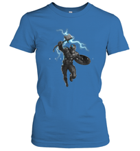 Load image into Gallery viewer, Marvel Avengers Endgame Captain America Assemble Lightning Women's T-Shirt
