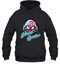 Load image into Gallery viewer, Marvel Rising Secret Warriors Ghost Spider Portrait Badge Hooded Sweatshirt
