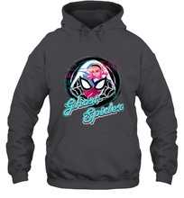 Load image into Gallery viewer, Marvel Rising Secret Warriors Ghost Spider Portrait Badge Hooded Sweatshirt

