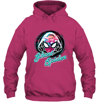 Load image into Gallery viewer, Marvel Rising Secret Warriors Ghost Spider Portrait Badge Hooded Sweatshirt
