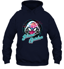 Load image into Gallery viewer, Marvel Rising Secret Warriors Ghost Spider Portrait Badge Hooded Sweatshirt
