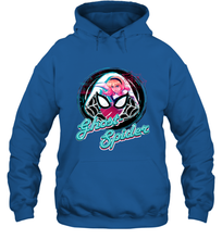 Load image into Gallery viewer, Marvel Rising Secret Warriors Ghost Spider Portrait Badge Hooded Sweatshirt
