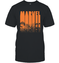 Load image into Gallery viewer, Marvel Avengers Halloween Logo Character Stencil Men's T-Shirt
