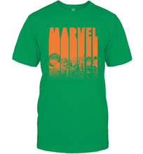 Load image into Gallery viewer, Marvel Avengers Halloween Logo Character Stencil Men's T-Shirt
