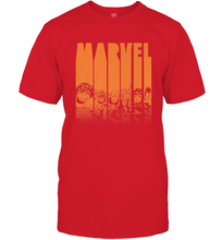 Load image into Gallery viewer, Marvel Avengers Halloween Logo Character Stencil Men's T-Shirt

