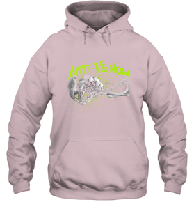 Marvel Anti Venom Green Splatter Web Swing Action Shot Hooded Sweatshirt