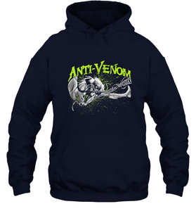 Marvel Anti Venom Green Splatter Web Swing Action Shot Hooded Sweatshirt