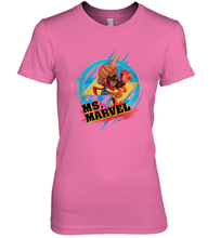 Load image into Gallery viewer, Marvel Rising Secret Warriors Ms. Marvel Portrait Logo Women's Premium T-Shirt
