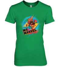 Load image into Gallery viewer, Marvel Rising Secret Warriors Ms. Marvel Portrait Logo Women's Premium T-Shirt
