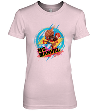 Load image into Gallery viewer, Marvel Rising Secret Warriors Ms. Marvel Portrait Logo Women's Premium T-Shirt

