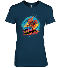 Load image into Gallery viewer, Marvel Rising Secret Warriors Ms. Marvel Portrait Logo Women's Premium T-Shirt
