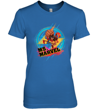 Load image into Gallery viewer, Marvel Rising Secret Warriors Ms. Marvel Portrait Logo Women's Premium T-Shirt
