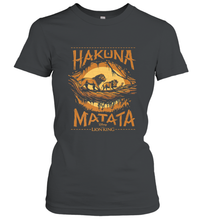 Load image into Gallery viewer, Disney The Lion King Live Action Hakuna Matata Sunset Poster Women's T-Shirt
