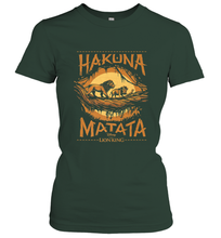 Load image into Gallery viewer, Disney The Lion King Live Action Hakuna Matata Sunset Poster Women's T-Shirt
