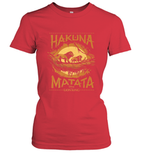 Load image into Gallery viewer, Disney The Lion King Live Action Hakuna Matata Sunset Poster Women's T-Shirt
