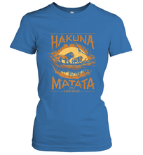 Load image into Gallery viewer, Disney The Lion King Live Action Hakuna Matata Sunset Poster Women's T-Shirt
