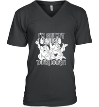 Load image into Gallery viewer, Disney Snow White Grumpy Cause You're Dopey Men's V-Neck
