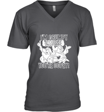 Load image into Gallery viewer, Disney Snow White Grumpy Cause You're Dopey Men's V-Neck

