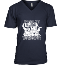 Load image into Gallery viewer, Disney Snow White Grumpy Cause You're Dopey Men's V-Neck
