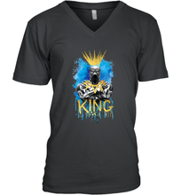 Load image into Gallery viewer, Marvel Black Panther King T�Challa Blue and Gold Men's V-Neck
