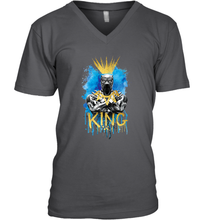 Load image into Gallery viewer, Marvel Black Panther King T�Challa Blue and Gold Men's V-Neck
