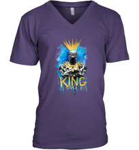 Load image into Gallery viewer, Marvel Black Panther King T�Challa Blue and Gold Men's V-Neck
