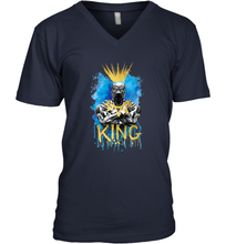 Load image into Gallery viewer, Marvel Black Panther King T�Challa Blue and Gold Men's V-Neck
