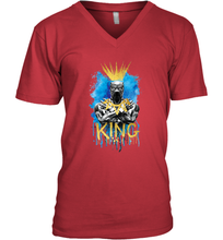 Load image into Gallery viewer, Marvel Black Panther King T�Challa Blue and Gold Men's V-Neck
