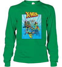Load image into Gallery viewer, Marvel X Men Animated Series Poster Retro 90s Long Sleeve T-Shirt
