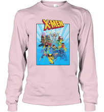 Load image into Gallery viewer, Marvel X Men Animated Series Poster Retro 90s Long Sleeve T-Shirt
