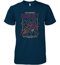 Load image into Gallery viewer, Marvel Avengers Quinjet Neon Lights Men's Premium T-Shirt
