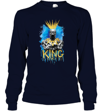 Load image into Gallery viewer, Marvel Black Panther King T�Challa Blue and Gold Long Sleeve T-Shirt
