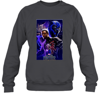 Load image into Gallery viewer, Marvel Black Panther Movie Wakanda Purple Poster Crewneck Sweatshirt
