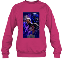 Load image into Gallery viewer, Marvel Black Panther Movie Wakanda Purple Poster Crewneck Sweatshirt
