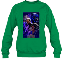 Load image into Gallery viewer, Marvel Black Panther Movie Wakanda Purple Poster Crewneck Sweatshirt
