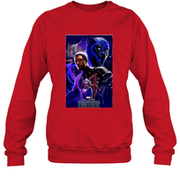 Load image into Gallery viewer, Marvel Black Panther Movie Wakanda Purple Poster Crewneck Sweatshirt
