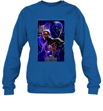 Load image into Gallery viewer, Marvel Black Panther Movie Wakanda Purple Poster Crewneck Sweatshirt

