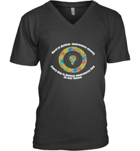Load image into Gallery viewer, April is autism awareness month , Every day is Autism awareness day in our home AutismT shirt Men's V-Neck
