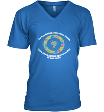 Load image into Gallery viewer, April is autism awareness month , Every day is Autism awareness day in our home AutismT shirt Men's V-Neck
