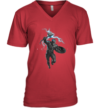 Load image into Gallery viewer, Marvel Avengers Endgame Captain America Assemble Lightning Men's V-Neck
