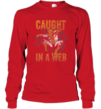 Load image into Gallery viewer, Marvel Spider Man Caught In A Web Halloween Long Sleeve T-Shirt
